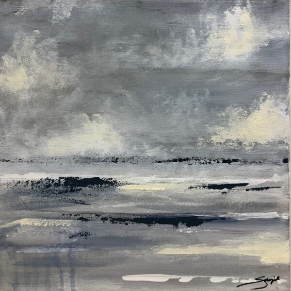 abstract acrylic landscape seascape