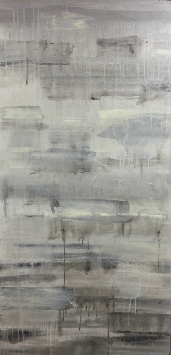 abstract acrylic drip grey neutral
