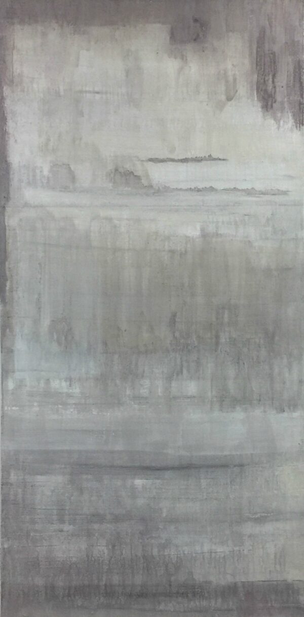 abstract acrylic neutral grey drip