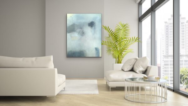 abstract yellow neutral painting