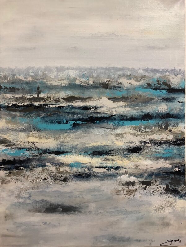 seascapes abstract acrylic