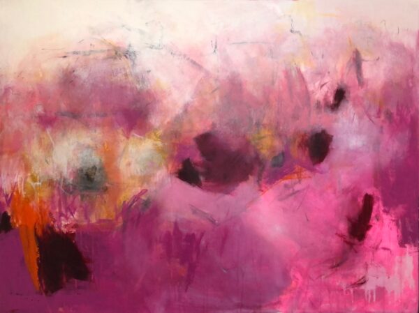 pink abstract flourescent accents