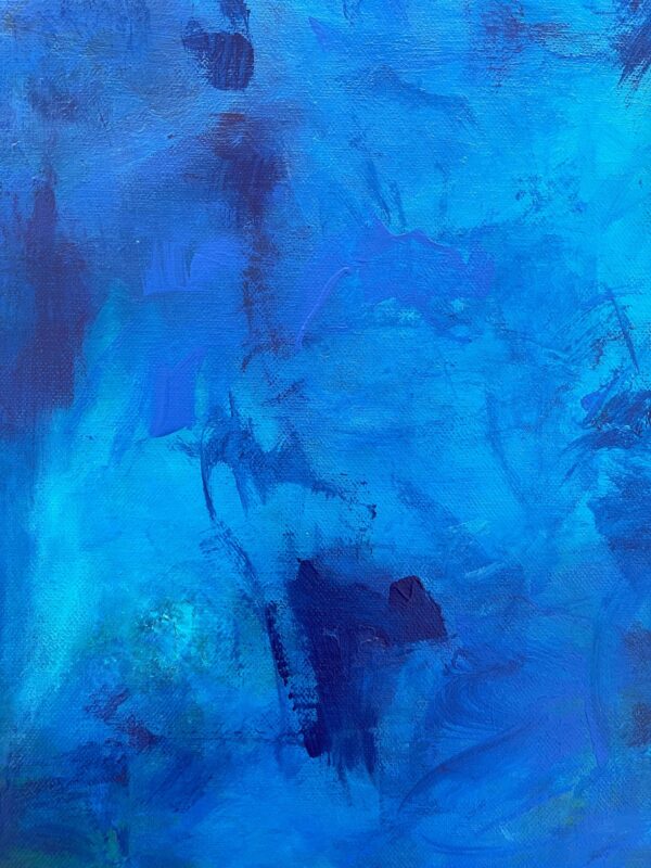 monochromatic vivid blue abstract
