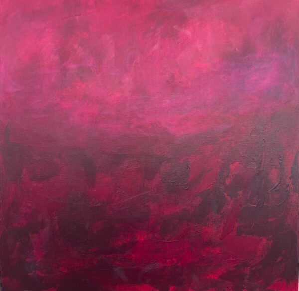 abstract acrylic crimson color