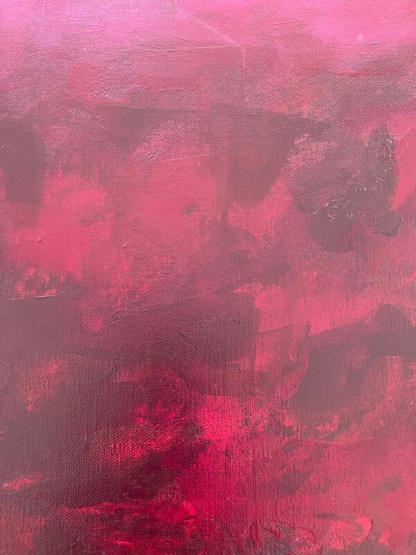 abstract acrylic pink crimson landscape
