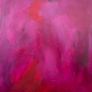 hot pink abstract acrylic painting