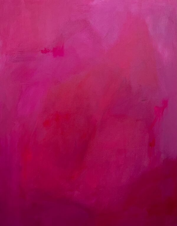 fuscia pink abstract acrylic painting