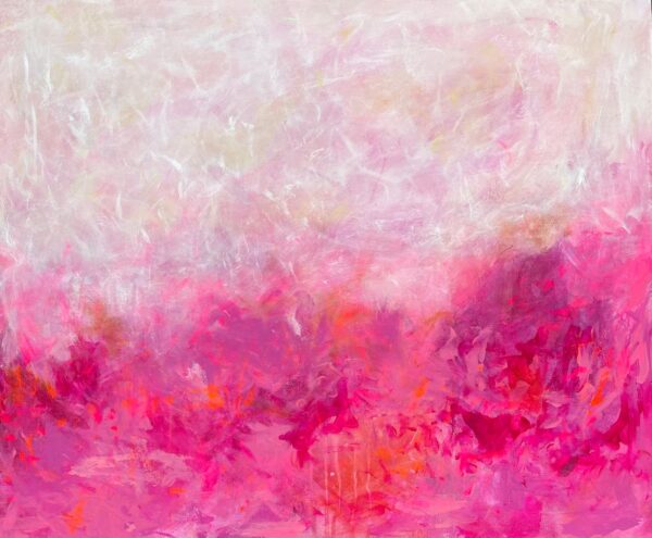 abstract acrylic pink fluorescent accents